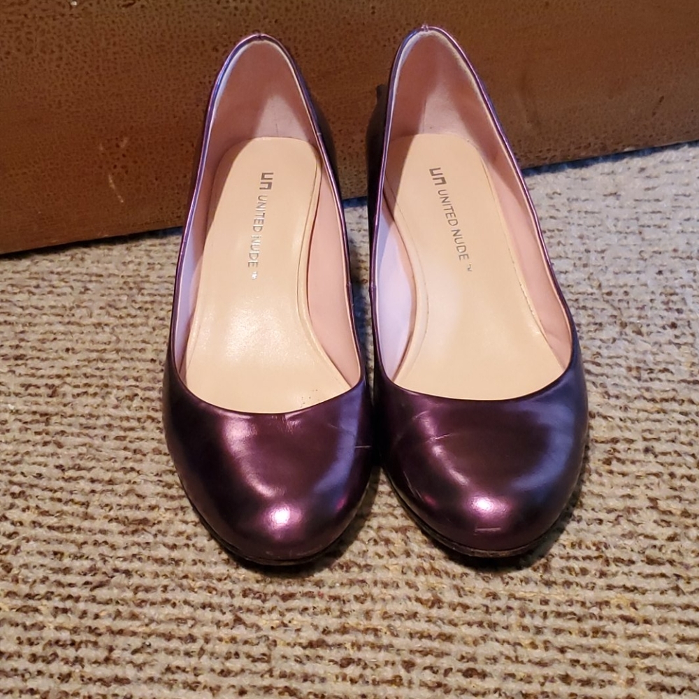 United nude block heels